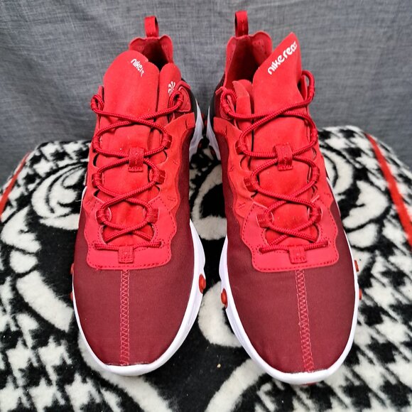 %Nike React Element 55 ‘Team Red’ Red White 2018 Size 11.5 Men A 15 main image 7
